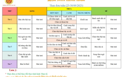 THỰC ĐƠN THÁNG 9 (NGÀY 25-20/09/2023)